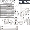 Bristan Lemon Easyfit Sink Mixer Kitchen Tap Spares